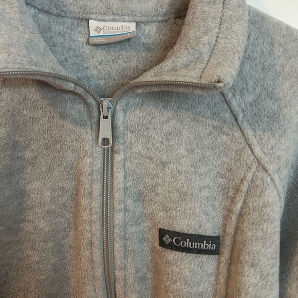 Columbia Gray Fleece Zip Sweater Size Small - Picture 3 of 4
